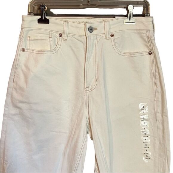 NWT! American eagle mom jean in natural white‎ - Picture 2 of 16